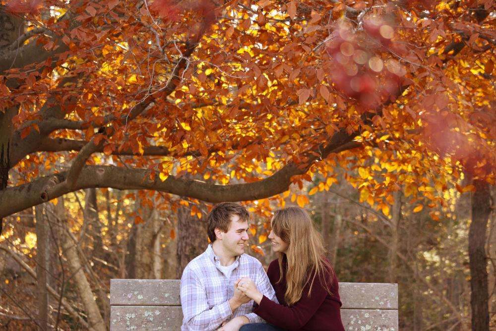 foliage engagement session ideas